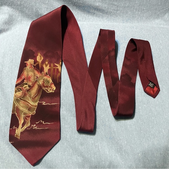 Western Equestrian Horse Themed Ties Set of Five (5) - Picture 9 of 12